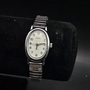 Acqua Women's Silver Tone Watch Quartz Stretch Band WORKS